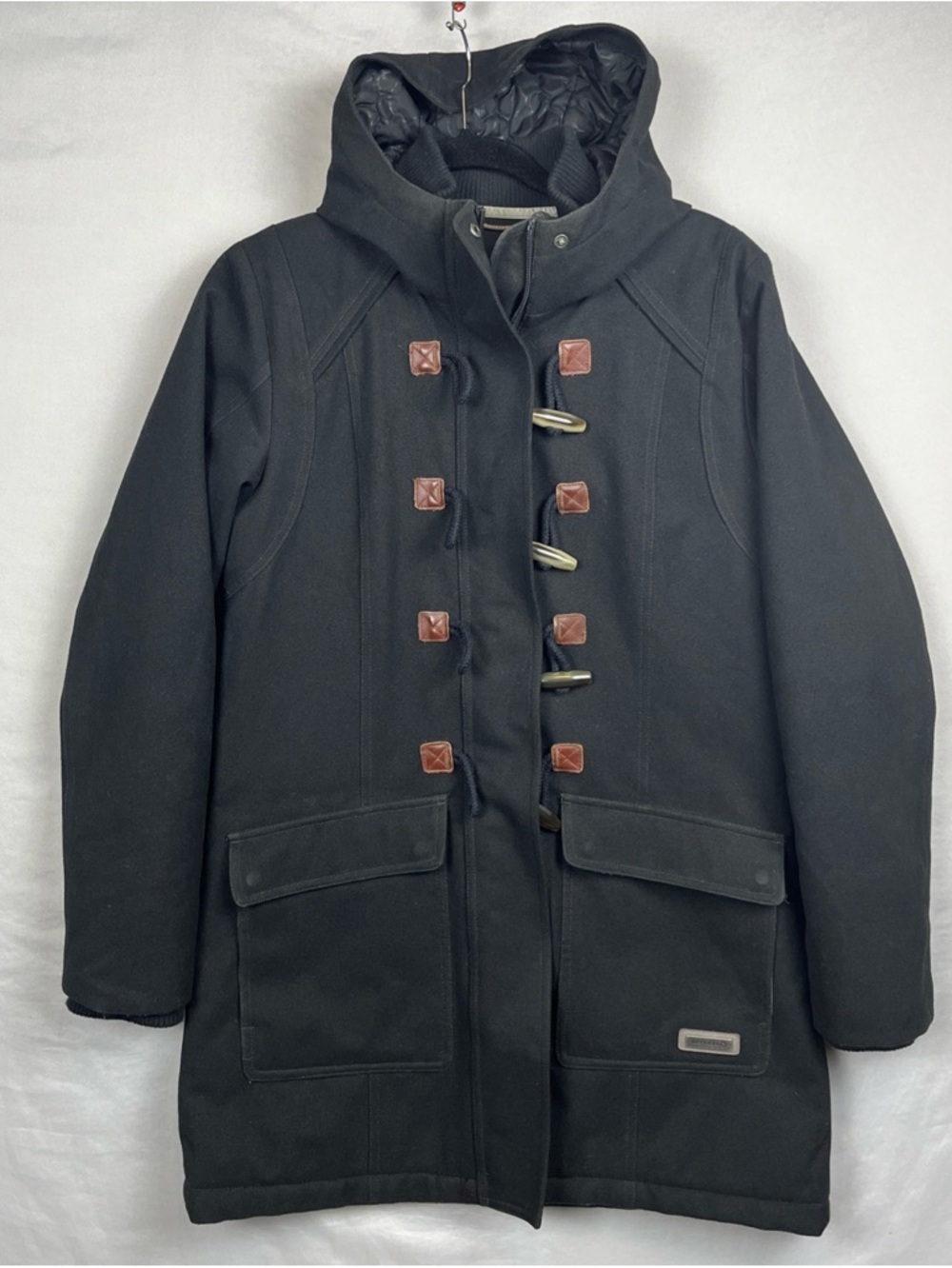 Merrell Opti-Warm Duffle Coat Toggle Insulted Quilted Black Women’s Medium Zip